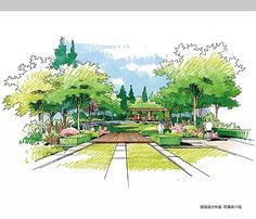 景觀手繪效果圖
