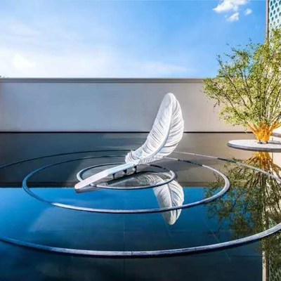 不銹鋼雕塑抽象設(shè)計(jì) 藝術(shù)創(chuàng)意景觀雕塑 澤業(yè)雕塑廠家 商場(chǎng)景觀雕塑