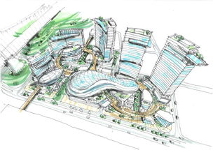 手繪景觀設(shè)計草圖